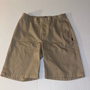 Parker Khaki Size 32 H Flat Front Uniform Shorts